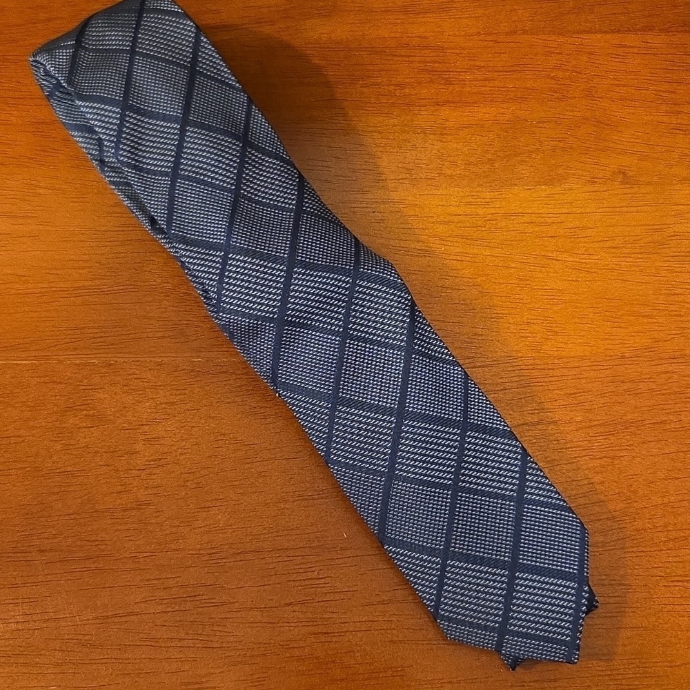 H&M - Steel Gray & Blue Skinny Tie